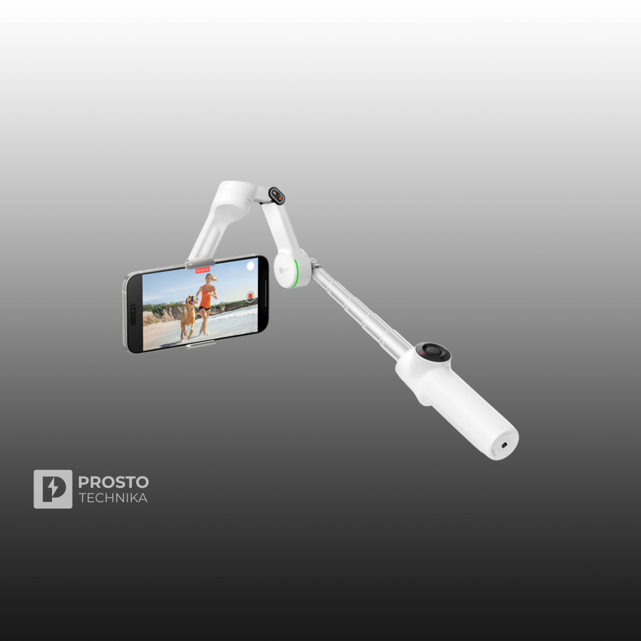 Insta360 Flow 2 Pro AI Gimbal Stabilizer Summit White